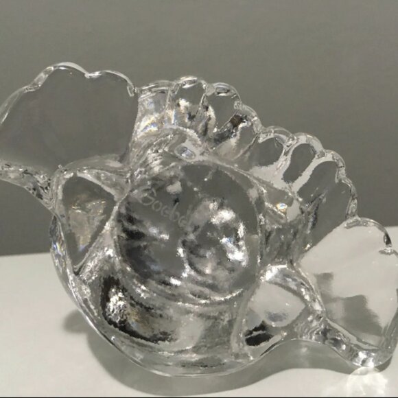 Vintage Goebel 14.3-oz Crystal Frog Paperweight 3.5" Clear Glass - Picture 5 of 5